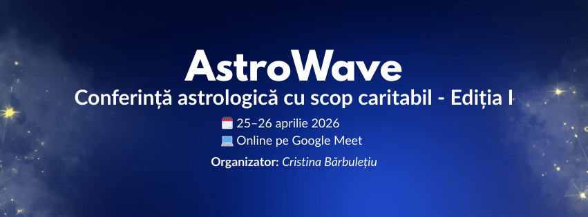AstroWave este un proiect de astrologie caritabilă dedicat solidarității, comunității și protecției animalelor. Evenimente astrologice online cu scop caritabil.